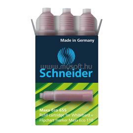 SCHNEIDER Utántöltő patron tábla- és flipchart markerhez 3 db/csom Maxx Eco 110 piros SCHNEIDER_20975 small
