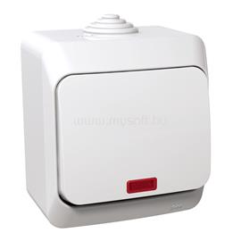 SCHNEIDER WDE000561 CEDAR PLUS jelzőfénnyel/IP44 fehér váltókapcsoló SCHNEIDER_WDE000561 small