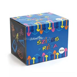 SCHOOLART Táblakréta hengeres 100 db/doboz, vegyes színek SchoolArt SCHOOLART_32322 small