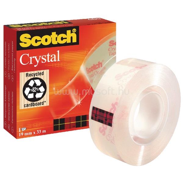 SCOTCH Crystal Clear 19mmx33m ragasztószalag