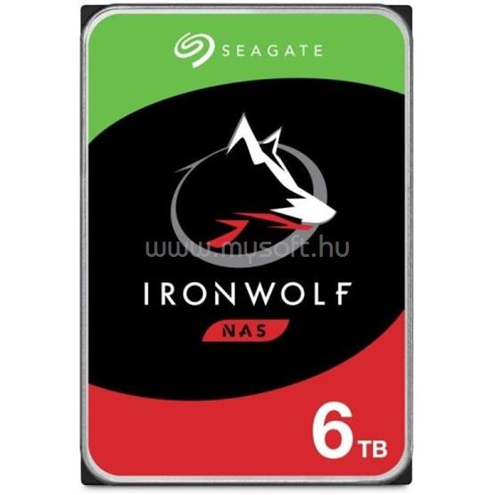 SEAGATE HDD 6TB 3.5" SATA 5400RPM 256MB IRONWOLF NAS