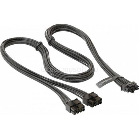 SEASONIC 2db Power 8pin PCIe -> 1db 12VHPWR M/M tápkábel 0.75m