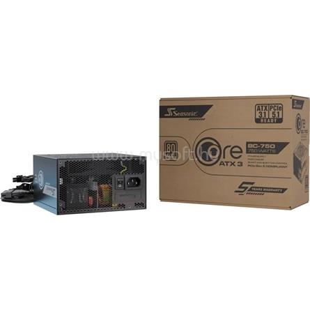 SEASONIC Core BC ATX 3.1 ATX desktop tápegység 750W 80+ Bronze BOX