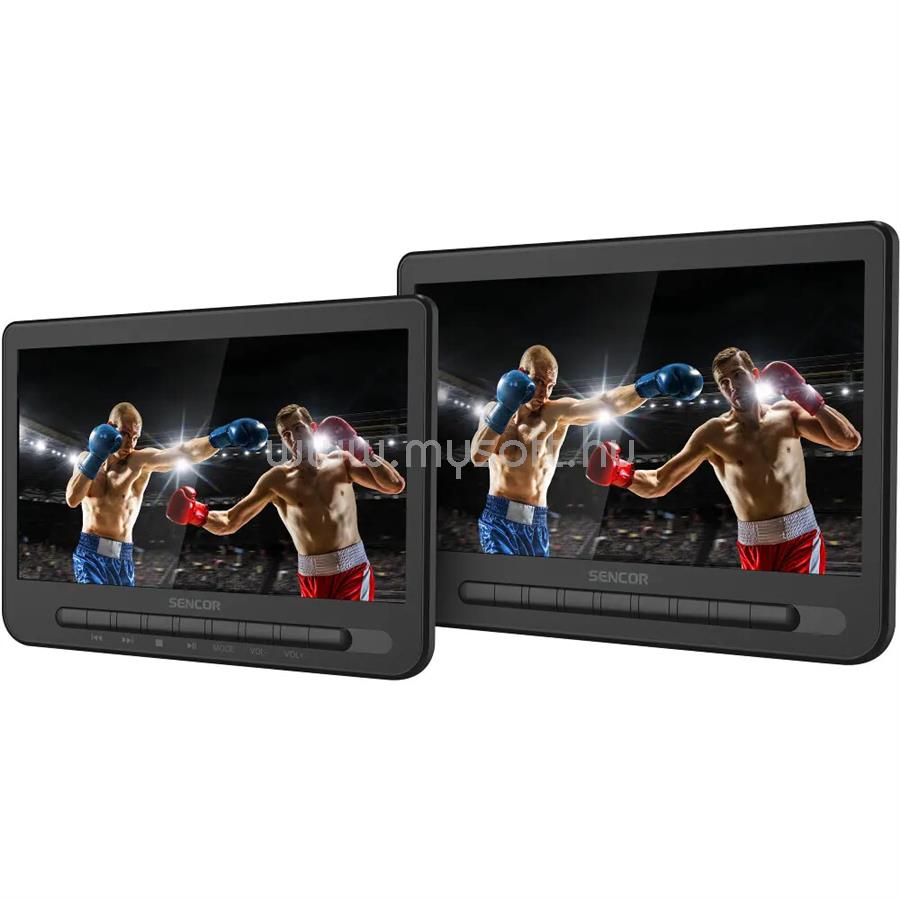 SENCOR SPV 7105 DUAL 10" dupla kijelzős hordozható DVD lejátszó
