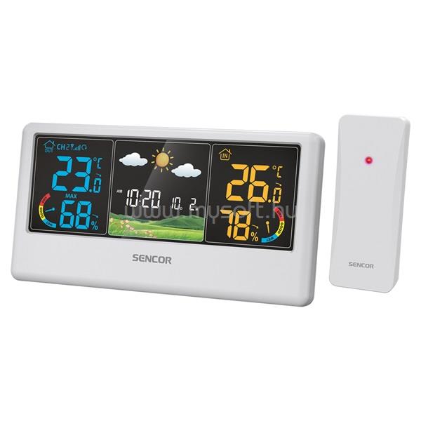 SENCOR SWS 4100 W színes kijelzős időjárás állomás (fehér)