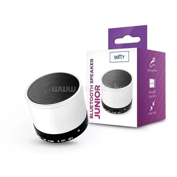 SETTY TF-0158 Junior Bluetooth mini hangszóró (fehér)