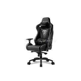 SHARKOON Gamer szék - Skiller SGS4 Black (állítható háttámla/magasság; 4D kartámasz; PVC; aluminium talp; 150kg-ig) 4044951021703 small