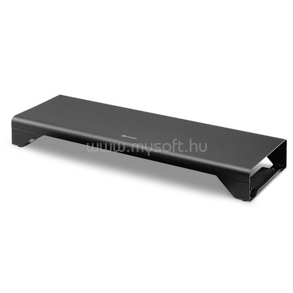 SHARKOON Monitor állvány - Monitor Stand Pure (Méret: 580 x 190 x 72 mm, Max.: 20 kg, Anyag: acél, fekete)