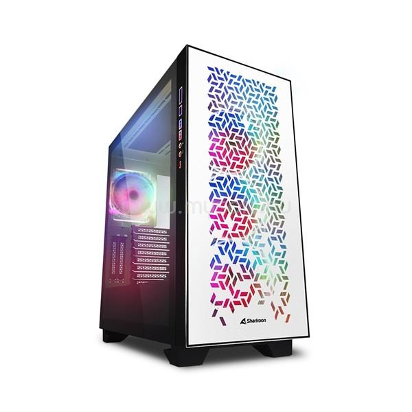 SHARKOON Elite Shark CA300H Fehér (Táp nélküli) ablakos E-ATX ház