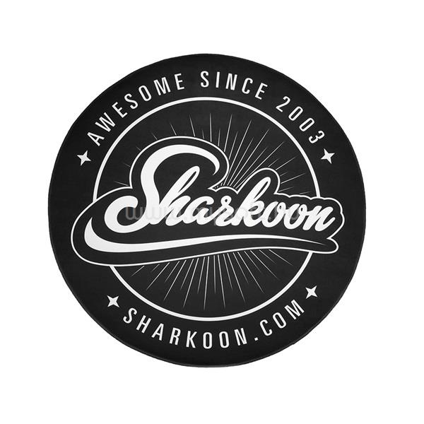 SHARKOON Floor Mat szőnyeg (Átmérő: 120 cm, minden üléssel kompatibilis, fekete/fehér)
