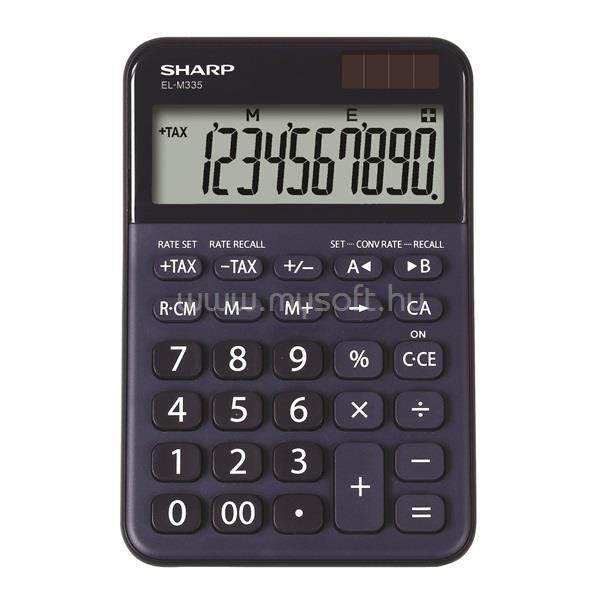 SHARP ELM-335B-BL napelemes asztali számológép