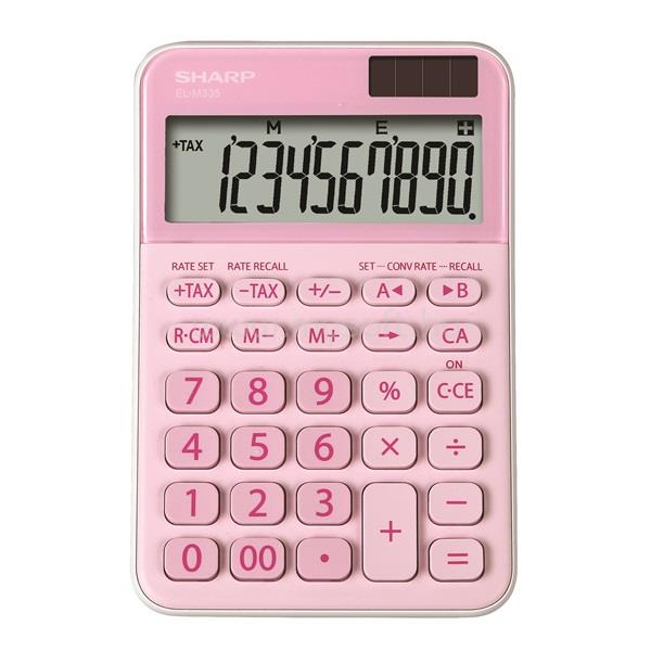 SHARP ELM-335B-PK napelemes asztali számológép