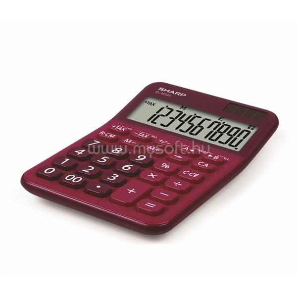 SHARP ELM-335B-RD napelemes asztali számológép