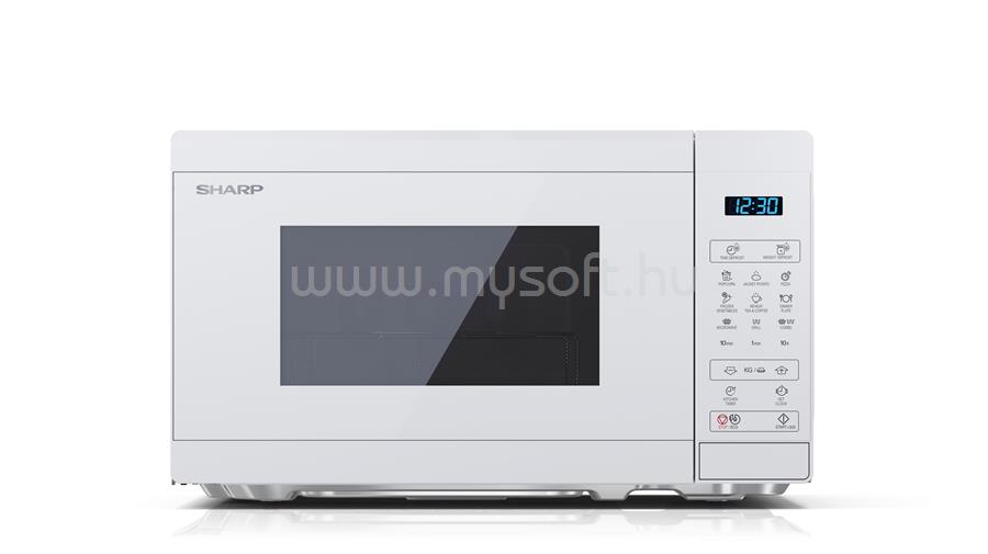 SHARP YC-MG02EC fehér grilles mikrohullámú sütő