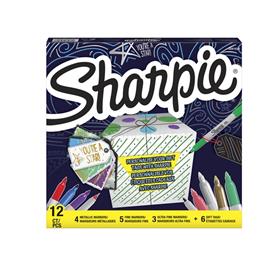SHARPIE 12db-os vegyes színű permanent marker készlet + ajándékkártya NSH2079808 small