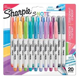 SHARPIE S-Note 2:1 lettering 20 db-os vízbázisú marker NSH2139179 small