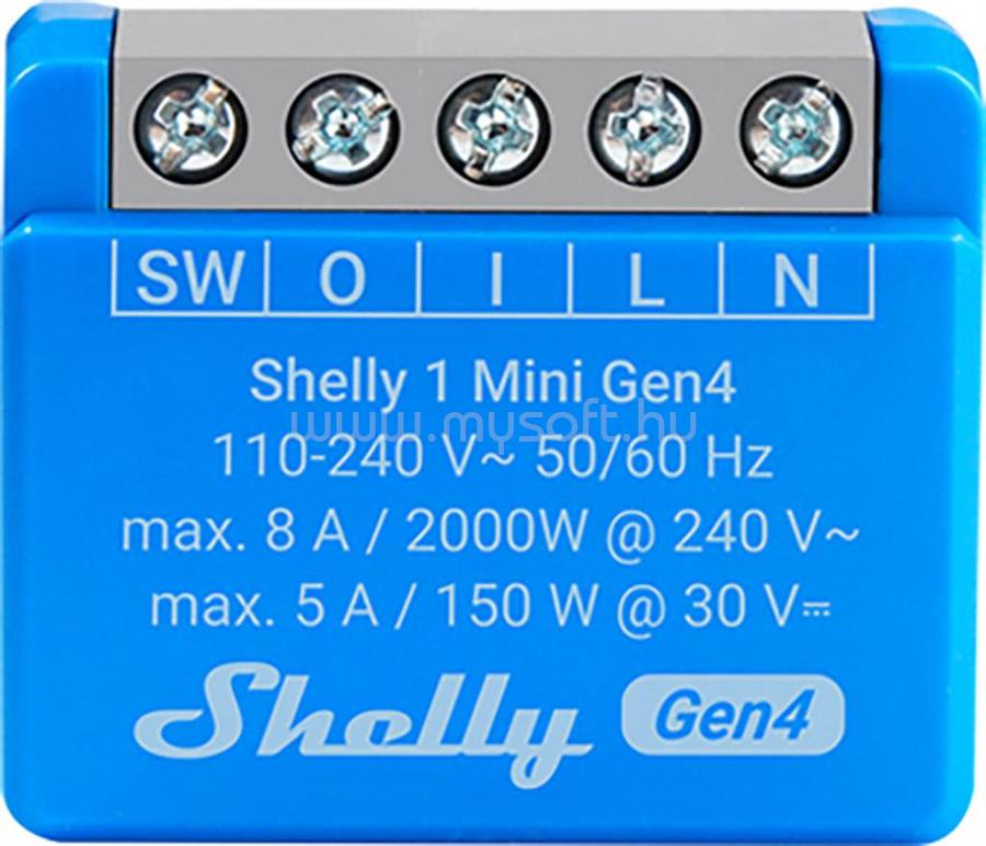 SHELLY 1 Mini Gen4 Vezeték nélküli kapcsoló (_1_MINI GEN4;1)