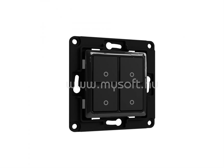 SHELLY Shelly, Wall Switch 4xBtn Black