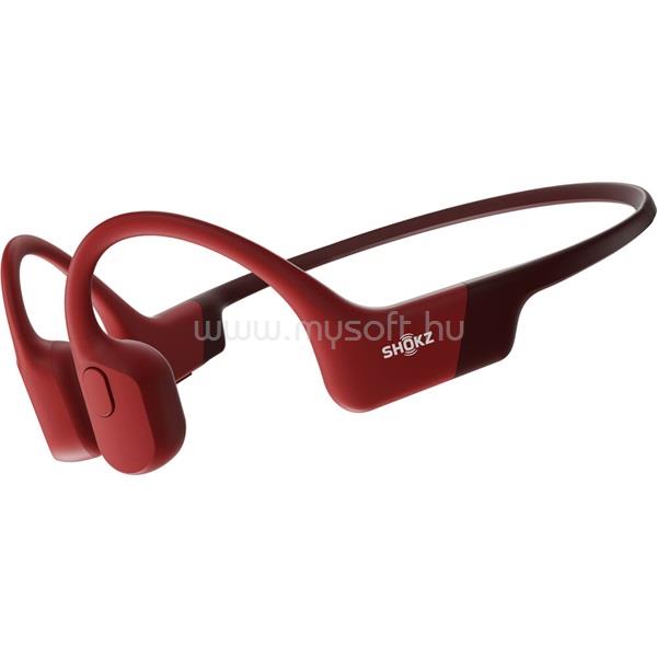 SHOKZ OpenRun csontvezetéses Bluetooth Open-Ear sport fejhallgató (piros)