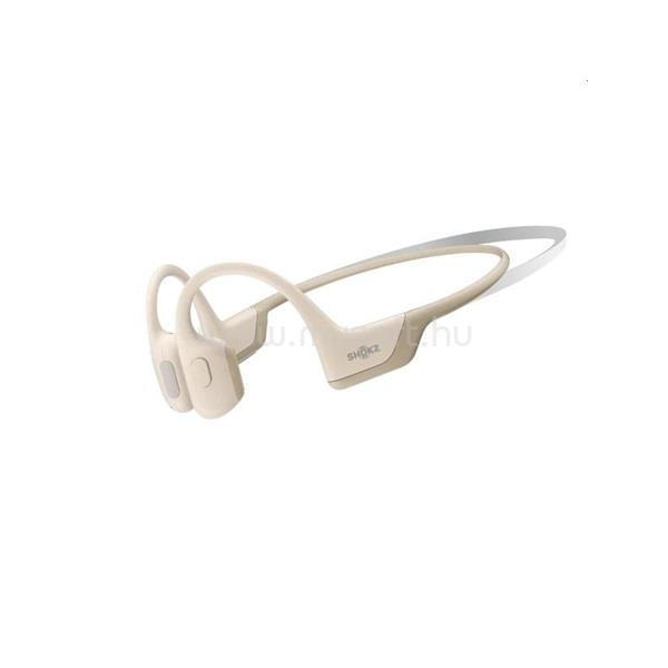 SHOKZ OpenRun PRO Mini csontvezetéses Bluetooth bézs Open-Ear sport fejhallgató