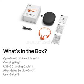 SHOKZ OpenRun PRO2 sport fejhallgató (USB-C, csontvezetéses, BT 5.1, fekete) S820-ST-BK small