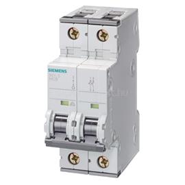 SIEMENS 5SY5205-7 440V DC, 400V Ac 10kA 2P C  kismegszakító 5SY5205-7 small