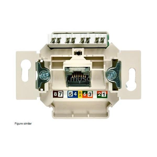 SIEMENS 5TG2027-1 Delta UAE 1X8pólusú UTP RJ45 CAT6 A informatikai csatlakozóaljzat