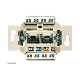 SIEMENS 5TG2027-2 Delta UAE 2X8pólusú RJ45 UTP CAT6 A informatikai csatlakozóaljzat 5TG2027-2 small