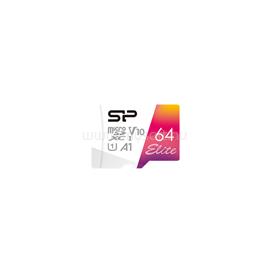 SILICON POWER MicroSD kártya -  64GB microSDXC Elite UHS-1 U1 + adapter SP064GBSTXBV1V20SP small