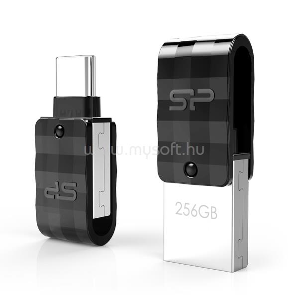 SILICON POWER Mobile C31 USB 3.2/USB-C 128GB pendrive (fekete)
