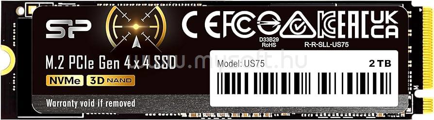 SILICON POWER SSD 2TB M.2 2280 NVMe PCIe US75