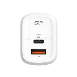 SILICON POWER Telefon töltő - QM25, 1db Type-C + 1db USB-A QC3.0 (30W töltő, EU verzió) SP30WASYQM252PCW small