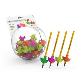 SILKA Ceruza markolat, fogássegítő, szilikon, smile, 72 db/display, Silka SILKA_55893 small