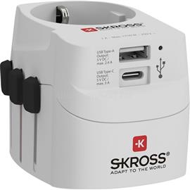 SKROSS PROLIGHTUSB-A-C USB/Type-C töltő bemenettel földelt világutazó adapter PROLIGHTUSB-A-C small