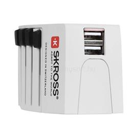 SKROSS SKR-MUVUSB hálozati adapteraljzat univerzális + 2 USB(world) 1.302930 small