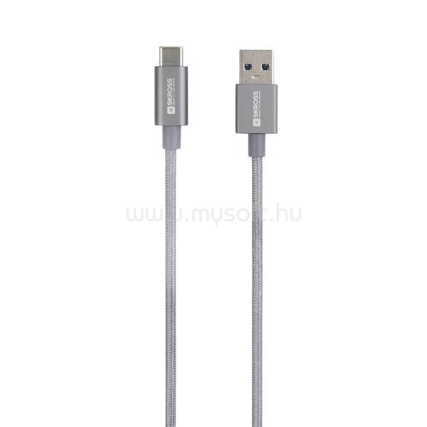 SKROSS USB-C-120-STEEL 1,2m USB/Type-C adat- és töltőkábel