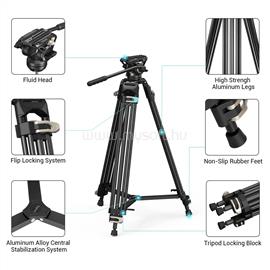 SMALLRIG Heavy-Duty Fluid Head Tripod AD-01 3751B SMALLRIG_3751B small