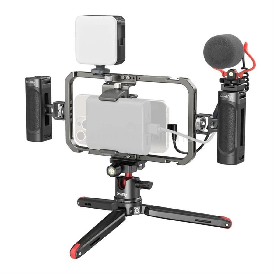 SMALLRIG Professional Phone Video Rig Kit for Vlogging + Live Streaming 3384C