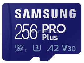 SAMSUNG Memóriakártya, PRO Plus microSD kártya (2021) 256GB, CLASS 10, UHS-1, U3, V30, A2, + Adapter, R160/W120 MB-MD256KA/EU small