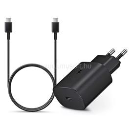 SMG Samsung gyári hálózati töltő adapter Type-C bemenet 1 m-es Type-C kábel  25W  EPTA800EBE  EPDA705BBE  fekete ECO csom SAM-0950 small