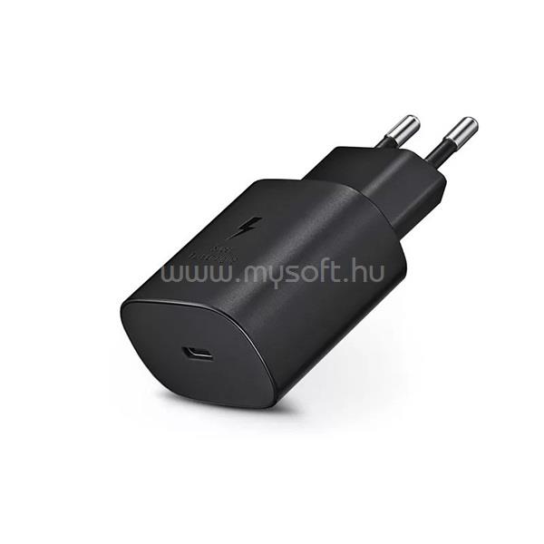 SMG Samsung gyári USB hálózati töltő adapter TypeC bemenet  25W  EPTA800EBE PD.3.0 Super Fast Charging  fekete ECO csom