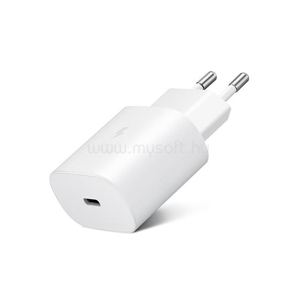 SMG Samsung gyári USB hálózati töltő adapter TypeC bemenet 25W  EPTA800EWE PD.3.0 Super Fast Charging  fehér ECO csom