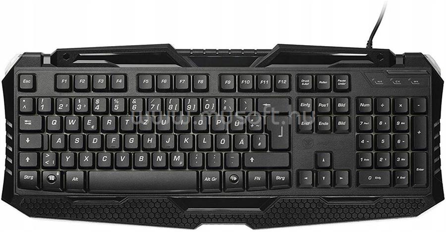 BILL Snakebyte Keyboard PC gamer billentyűzet, német nyelvű, fekete