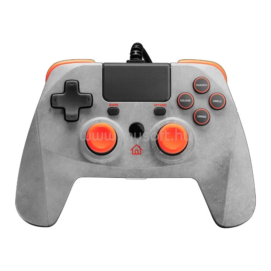 SNAKEBYTE PS4 GamePad 4 S Rock vezetékes kontroller (szürke)