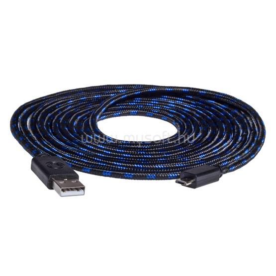 SNAKEBYTE PS4 USB Charge Cable - 3m hosszú fonott töltőkábel