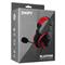 SNOPY SN-4488 headset (mikrofon, 3.5mm jack, hangerőszabályzó, nagy-párnás, 2.1m kábel, fekete-piros) SNOPY_22412 small