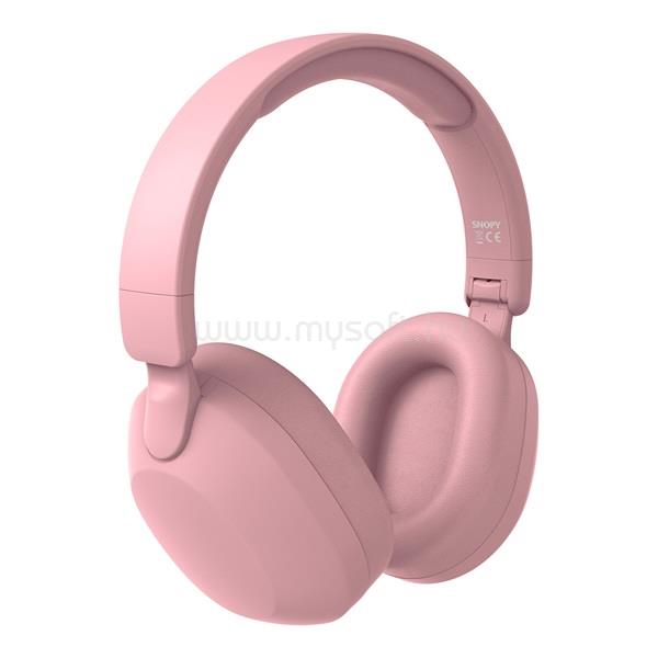 SNOPY SN-BT37 Vezeték Nélküli Bluetooth/AUX/TF Fejhallgató (rózsaszín)
