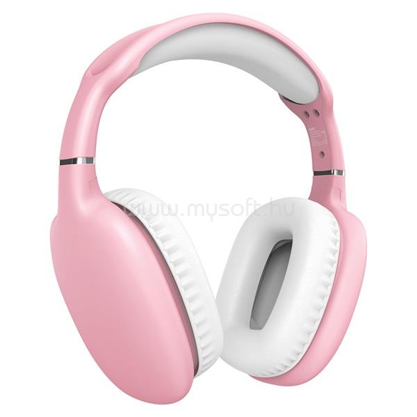 SNOPY SN-BT43 Vezeték Nélküli Bluetooth/AUX Fejhallgató (rózsaszín)