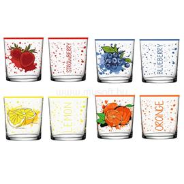 SOLMAZER IRIS mintás üveg pohár 345ml, Blueberries, Lemon vagy Orange minta (1db) 131700-000 small