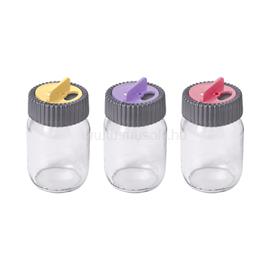 SOLMAZER IRIS üveg fűszerszóró tárcsás tetővel 190ml, rózsaszín, lila vagy narancs színű 131078-580 small